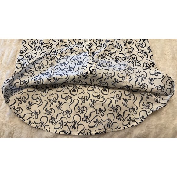 Talbots Wrinkle-Resistant Blouse Ribbon Pattern Cotton Blend Women's Size 8 - Picture 10 of 15